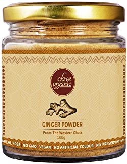 2 Pack of Clave Organic India - Dry Ginger Powder I Polished I Without Skin I From Kerala - The Western Ghats I 100% Pure I 100g