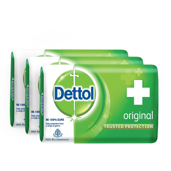 Buy 3 x Dettol Soap Value Pack, Original 125 gms each online for USD 15.37 at alldesineeds