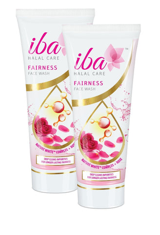 2 Pack Iba Halal Care Fairness Face Wash, 100ml each - alldesineeds