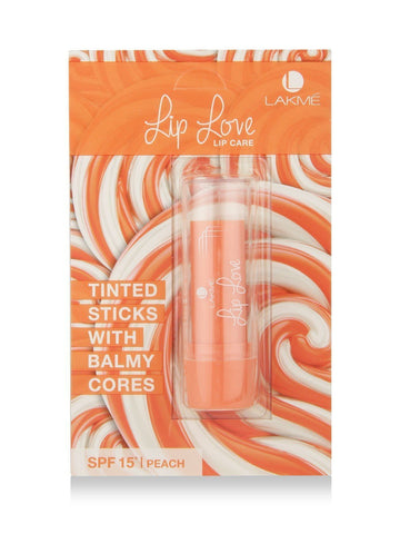 Buy 2 Pack Lakme Lip Love Lip Care, Peach, 3.8gms each online for USD 9.99 at alldesineeds