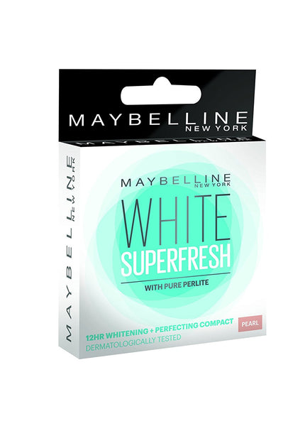 Buy 2 x Maybelline New York White Super Fresh Compact Pearl, 8gms each online for USD 12.57 at alldesineeds