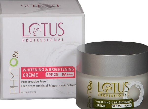 Buy Lotus Herbals Professional Phyto-Rx Whitening & Brightening Creme, 50g online for USD 11 at alldesineeds