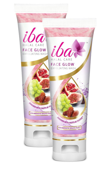 2 Pack Iba Halal Care Face Glow Exfoliating Wash, 100ml  each - alldesineeds