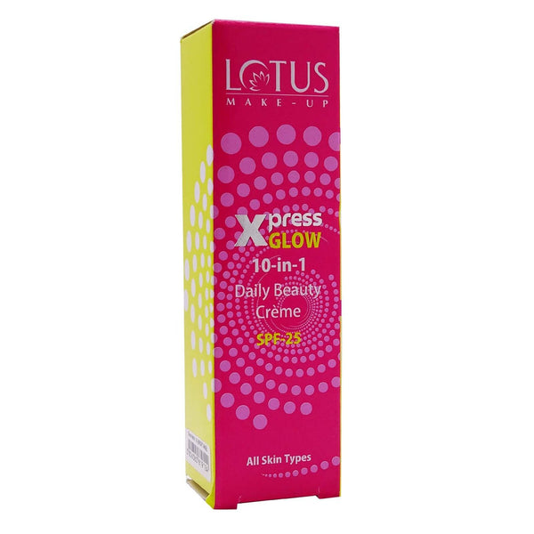 Buy lotus herbals xpress glow 10 in 1 daily beauty creme royal pearl x1 online for USD 11 at alldesineeds