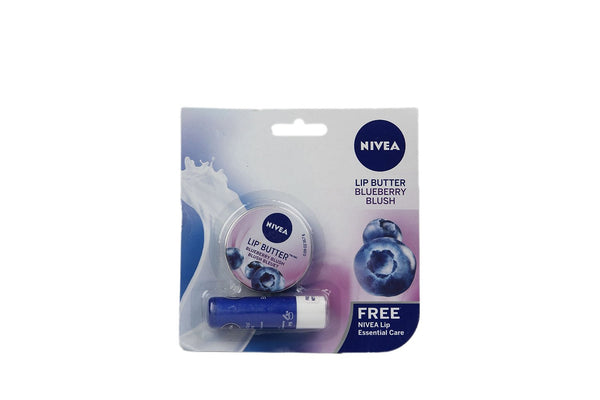Buy 2 Pack Nivea Lip Butter Blueberry Blush, 16.7gms each online for USD 12.45 at alldesineeds