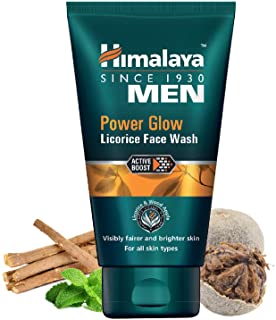 2 Pack of Himalaya MEN Power Glow Licorice Face Wash, 100ml