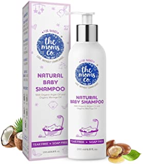 The Moms Co. Tear-Free Natural Baby Shampoo | Australia-Certified Toxin-Free | with Conditioners and USDA-Certified Organic Argan Oil (200 ml)