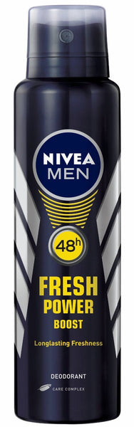 Nivea Men Fresh Power Boost Deodorant, 150ml - alldesineeds