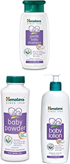 Himalaya Baby Shampoo (400 ml) & Baby Powder (400g) & Herbals Baby Lotion (400ml)