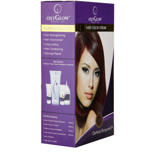 Buy Oxyglow Hair Colour Cream (Burgundy), 175g online for USD 13.47 at alldesineeds