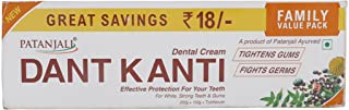 Patanjali Dant Kanti Toothpaste Value Pack - 300 g ((200g * 1N and 100g * 1N) + 1N Toothbrush)