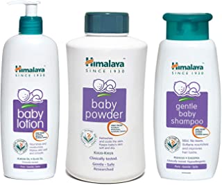 Himalaya Herbals Baby Lotion (400ml), Powder, 700gand Shampoo (400 ml) Combo