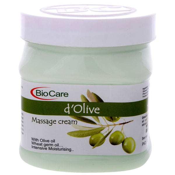 Buy D'OLIVE MASSAGE CREAM With Olive oil Wheat germ oil, Intensive Moisturising 500ml online for USD 17.8 at alldesineeds