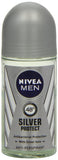 Nivea 50ml For Men Silver Protect Antibacterial Protection Anti-perspirant Deodo - alldesineeds