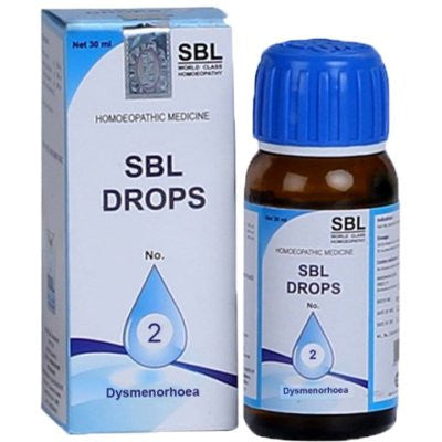 2 x SBL Drops No 2 Dysmenorrhoea 30ml each - alldesineeds