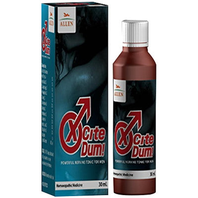 3 Pack Allen X-Cite Dum Drops (30ml)Nervine Tonic for Men, Early Ejaculation, Impotency, Nightfall, Low Vitality