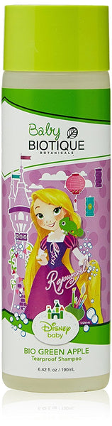 Bio Disney Princess Baby Tear Proof Shampoo, Green Apple (190ml)