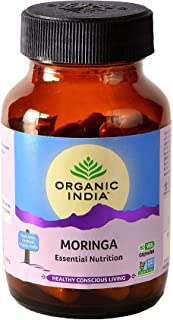2 Pack of Organic India Moringa Essential Nutrition - 60 Veg Capsules