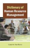 Dictionary Of Human Resource Management by Gurpreet Randhawa, PB ISBN13: 9788126912575 ISBN10: 812691257X for USD 12.53
