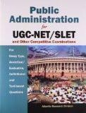 Public Administration For Ugc-Net/Slet And Other Competitive Examinations by Atlantic Research Division, PB ISBN13: 9788126916191 ISBN10: 8126916192 for USD 21.72