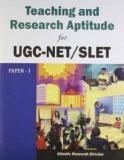Teaching And Research Aptitude For Ugc-Net/Slet by Atlantic Research Division, PB ISBN13: 9788126918133 ISBN10: 8126918136 for USD 38.06
