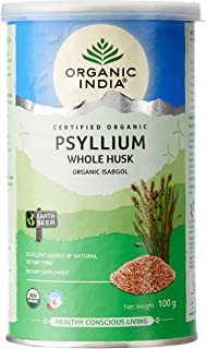2 Pack of Organic India Psyllium whole husk 100gm