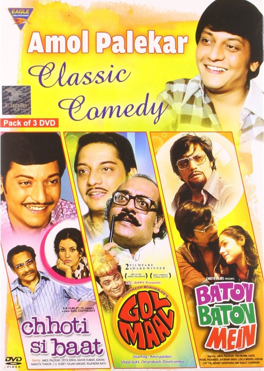 Buy Amol Palekar Classic Comedy: Chhoti Si Baat/Golmaal/Baton Baton Mein online for USD 16.21 at alldesineeds