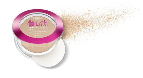 Buy L'Oreal Paris Mat Magique All-In-One Pressed Powder G1 Vanilla Ivory, 6g online for USD 14.62 at alldesineeds