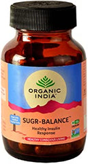 2 Pack of ORGANIC INDIA Sugar Balance 60 N Veg Capsules