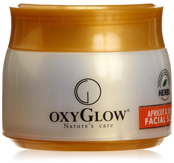 Buy 2 Pack Oxyglow Apricot and Jojoba Facial Scrub, 200gms each online for USD 17.9 at alldesineeds