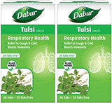 2 x DABUR Tulsi Tablets - Respiratory Health | Boosts Immunity | Provides Relief in Cough & Cold