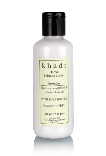 Buy 5 X Khadi Lavender Herbal Fairness Lotion Shea Butter & Paraben Free, 210 ml each online for USD 75.29 at alldesineeds