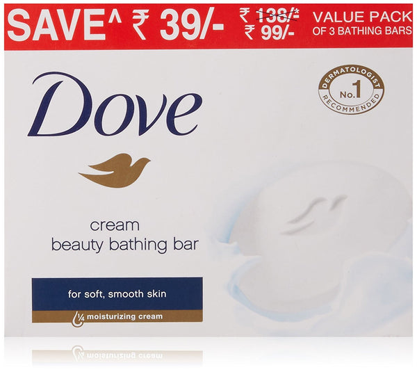 Buy Dove Cream Beauty Bathing Bar, 3x75g online for USD 10.39 at alldesineeds