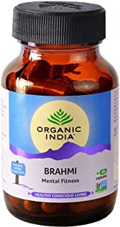 2 Pack of Organic India Brahmi, 60 Veg Capsules