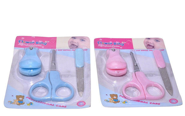 Flower Baby 2 Set Baby Manicure Set With Baby Scissors, Baby Clipper, And File Complete Safe Care For All Children, Newborns, Or Infants.