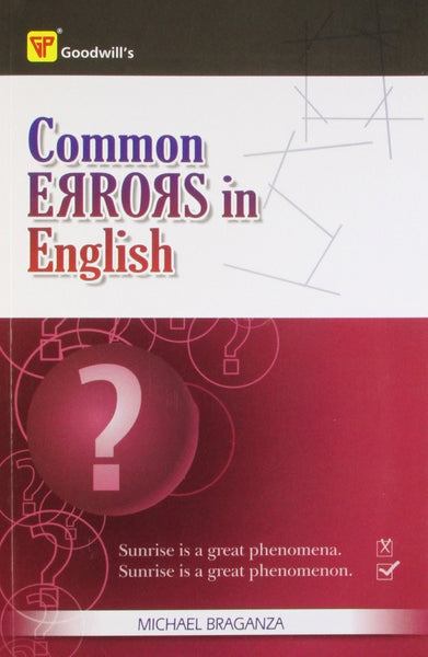 Common Errors in English [Mar 30, 2009] Braganza, Michael] [[ISBN:8172450184]] [[Format:Paperback]] [[Condition:Brand New]] [[Author:Braganza, Michael]] [[ISBN-10:8172450184]] [[binding:Paperback]] [[manufacturer:Goodwill Publishing House]] [[number_of_pages:240]] [[publication_date:2009-03-30]] [[brand:Goodwill Publishing House]] [[ean:9788172450182]] for USD 15.88