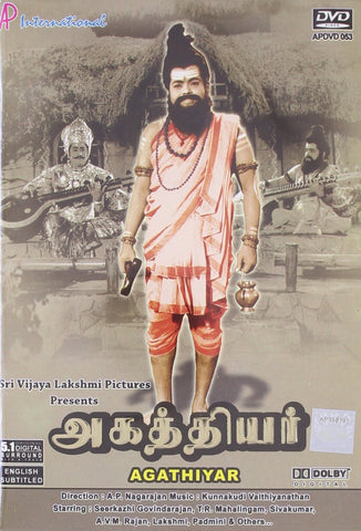 Buy Agathiyar: TAMIL DVD online for USD 9.45 at alldesineeds