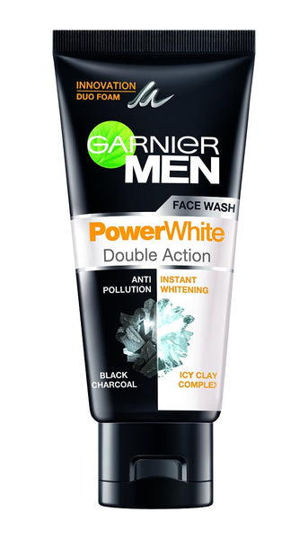 Buy Garnier Men Face Wash Power White Double Action, 100g online for USD 12.05 at alldesineeds