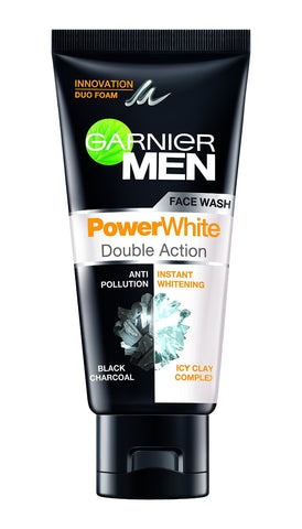 Garnier Men Face Wash Power White Double Action, 100g - alldesineeds