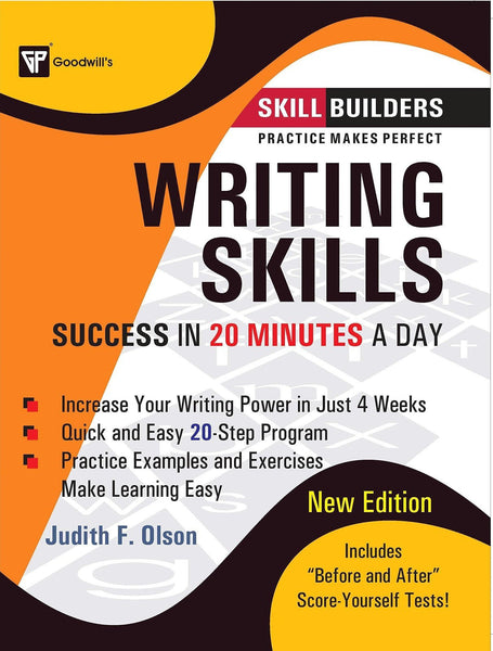 Writing Skills: Success in 20 Minutes a Day [Jan 30, 2009] Olson, Judith and] Additional Details<br>
------------------------------



Author: Olson, Judith, Learning Express LLC

 [[ISBN:8172452454]] [[Format:Paperback]] [[Condition:Brand New]] [[ISBN-10:8172452454]] [[binding:Paperback]] [[manufacturer:Goodwill Publishing House]] [[publication_date:2009-01-30]] [[brand:Goodwill Publishing House]] [[ean:9788172452452]] for USD 21.37