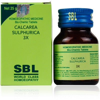 2 x SBL Calcarea Sulphuricum 3X 25gms each - alldesineeds