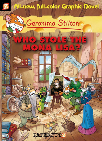 Geronimo Stilton : Who Stole The Mona Lisa? (Graphic Novel} [Paperback] GERON] [[Condition:New]] [[ISBN:1597072222]] [[author:GERONIMO STILTON]] [[binding:Paperback]] [[format:Paperback]] [[manufacturer:Papercutz]] [[publication_date:2010-10-02]] [[brand:Papercutz]] [[ean:9781597072229]] [[ISBN-10:1597072222]] for USD 15.14