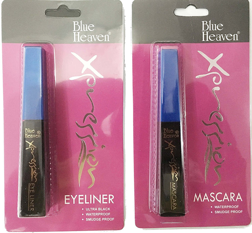 Blue Heaven Xpression Eye Liner & Mascara 8ml Combo