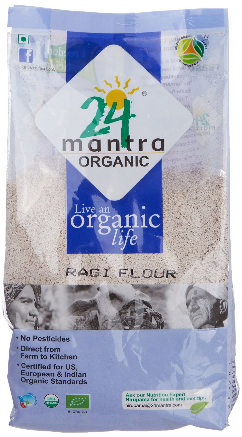 Buy 24 Letter Mantra Organic Ragi Flour 500 gms online for USD 20.24 at alldesineeds