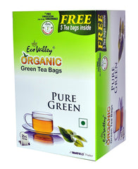 Organic Green Tea - 25 TBs - Eco Valley