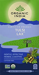 2 Pack of Organic India Tulsi Lax Tea, 25 Tea Bags
