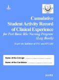 Cumulative Student Activity Record of Clinical Experience for Post Basic BSc Nursing Program (Log Book) by HC Rawat  Navdeep Kaur Brar Hard Back ISBN13: 9789350904053 ISBN10: 9350904055 for USD 17.66