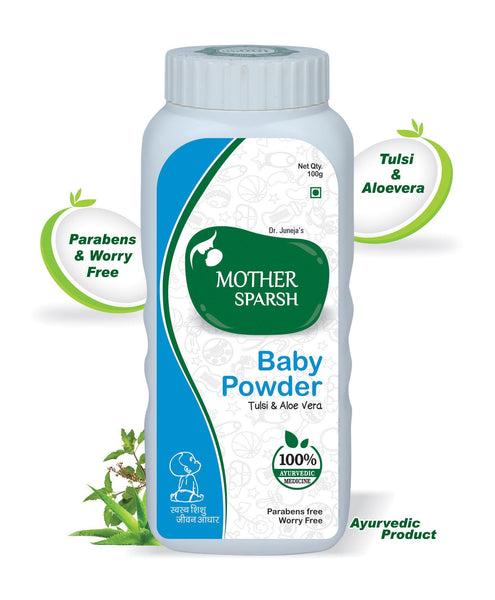 3 Pack Mother Sparsh Ayurvedic Baby Powder - 100 gm