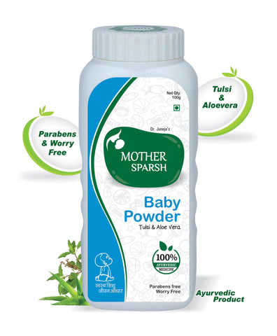 3 Pack Mother Sparsh Ayurvedic Baby Powder - 100 gm