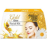 Pack of 2 Moonstar Gold Glow Facial Kit (8ml, Pack of 5)